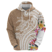 Aloha Ni’ihau Island Personalized Hoodie Beige Dreamy Turtle