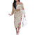 Aloha Ni’ihau Island Personalized Off The Shoulder Long Sleeve Dress Beige Dreamy Turtle
