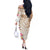 Aloha Ni’ihau Island Personalized Off The Shoulder Long Sleeve Dress Beige Dreamy Turtle