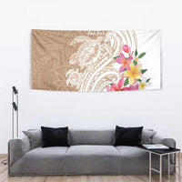 Aloha Ni’ihau Island Personalized Tapestry Beige Dreamy Turtle