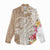 Aloha Ni’ihau Island Personalized Women Casual Shirt Beige Dreamy Turtle