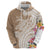 Aloha Ni’ihau Island Personalized Zip Hoodie Beige Dreamy Turtle