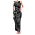 Hawaii Father's Day Vintage Lei Family Matching Tank Maxi Dress and Hawaiian Shirt Hauoli la Makuakane - Black