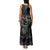 Hawaii Father's Day Vintage Lei Family Matching Tank Maxi Dress and Hawaiian Shirt Hauoli la Makuakane - Black