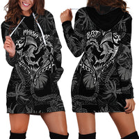 Hawaii Father's Day Vintage Lei Hoodie Dress Hauoli la Makuakane - Black LT7 - Polynesian Pride