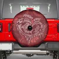 Hawaii Father's Day Vintage Lei Spare Tire Cover Hauoli la Makuakane - Red