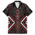 Maori Taiaha Whakairo Personalized Family Matching Tank Maxi Dress and Hawaiian Shirt Red Poutama Motifs