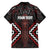 Maori Taiaha Whakairo Personalized Family Matching Tank Maxi Dress and Hawaiian Shirt Red Poutama Motifs