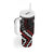 Maori Taiaha Whakairo Personalized Tumbler With Handle Red Poutama Motifs