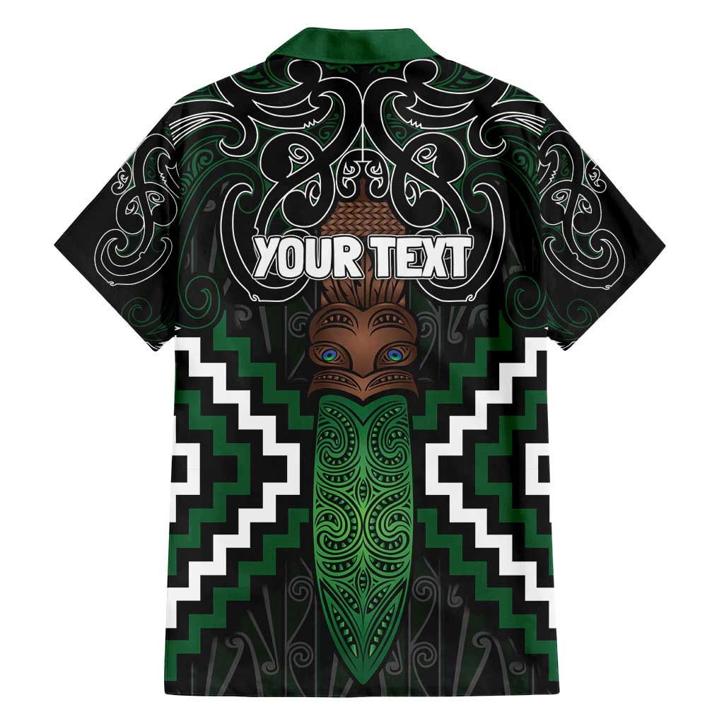 Maori Taiaha Pounamu Whakairo Personalized Family Matching Puletasi and Hawaiian Shirt Jade Poutama Motifs LT7 - Polynesian Pride