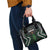 Maori Taiaha Pounamu Whakairo Personalized Shoulder Handbag Jade Poutama Motifs