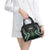Maori Taiaha Pounamu Whakairo Personalized Shoulder Handbag Jade Poutama Motifs