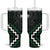 Maori Taiaha Pounamu Whakairo Personalized Tumbler With Handle Jade Poutama Motifs