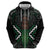Maori Taiaha Pounamu Whakairo Personalized Zip Hoodie Jade Poutama Motifs