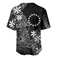Black Kuki Airani Tapakau Baseball Jersey Tribal Anchor Mix Tiare