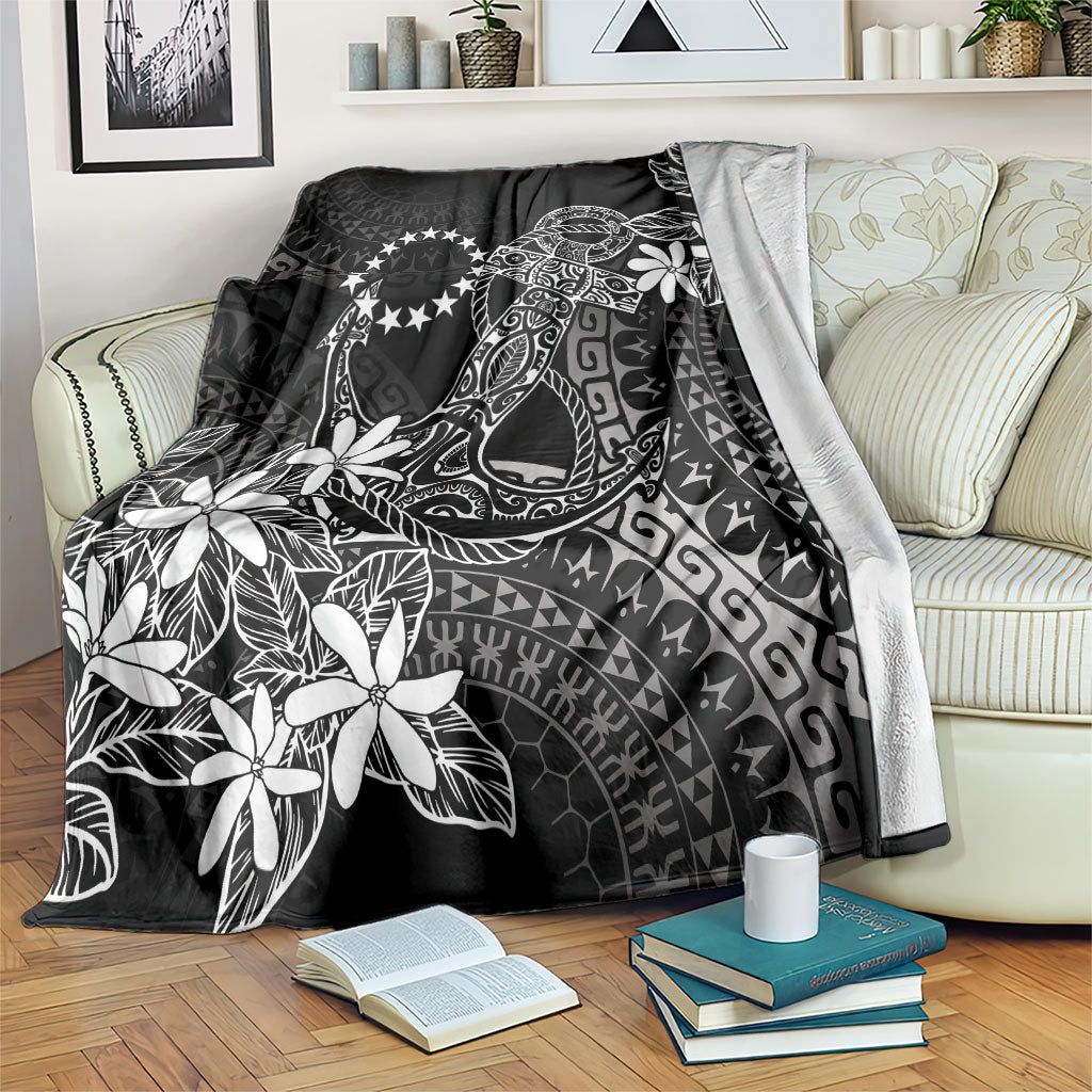 Black Kuki Airani Tapakau Blanket Tribal Anchor Mix Tiare