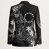 Black Kuki Airani Tapakau Blazer Tribal Anchor Mix Tiare