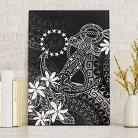Black Kuki Airani Tapakau Canvas Wall Art Tribal Anchor Mix Tiare