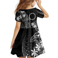 Black Kuki Airani Tapakau Family Matching Off Shoulder Maxi Dress and Hawaiian Shirt Tribal Anchor Mix Tiare LT7 - Polynesian Pride
