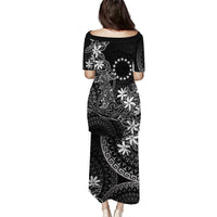 Black Kuki Airani Tapakau Family Matching Puletasi and Hawaiian Shirt Tribal Anchor Mix Tiare LT7 - Polynesian Pride