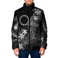 Black Kuki Airani Tapakau Padded Jacket Tribal Anchor Mix Tiare