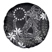 Black Kuki Airani Tapakau Spare Tire Cover Tribal Anchor Mix Tiare