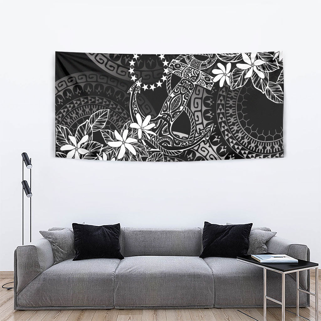 Black Kuki Airani Tapakau Tapestry Tribal Anchor Mix Tiare