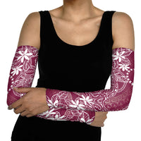 Maroon Kuki Airani Tapakau Arm Sleeves Tribal Anchor Mix Tiare