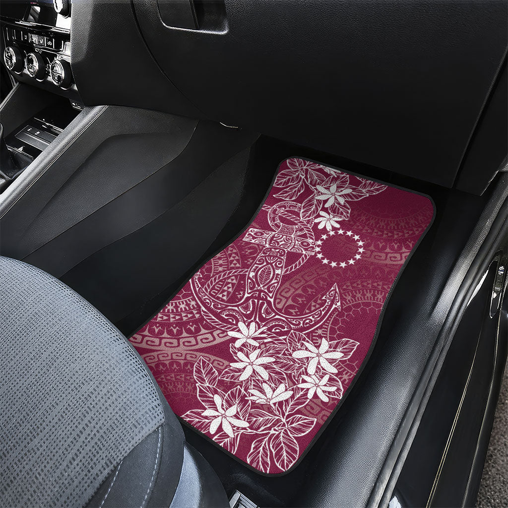 Maroon Kuki Airani Tapakau Car Mats Tribal Anchor Mix Tiare