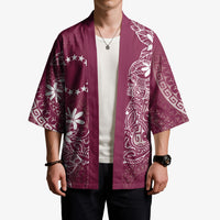 Maroon Kuki Airani Tapakau Kimono Tribal Anchor Mix Tiare
