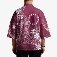Maroon Kuki Airani Tapakau Kimono Tribal Anchor Mix Tiare