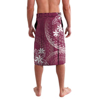 Maroon Kuki Airani Tapakau Lavalava Tribal Anchor Mix Tiare