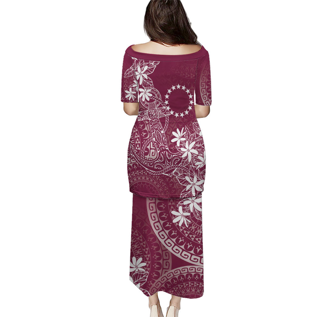 Maroon Kuki Airani Tapakau Puletasi Tribal Anchor Mix Tiare
