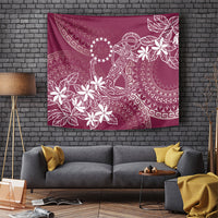 Maroon Kuki Airani Tapakau Tapestry Tribal Anchor Mix Tiare