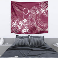 Maroon Kuki Airani Tapakau Tapestry Tribal Anchor Mix Tiare