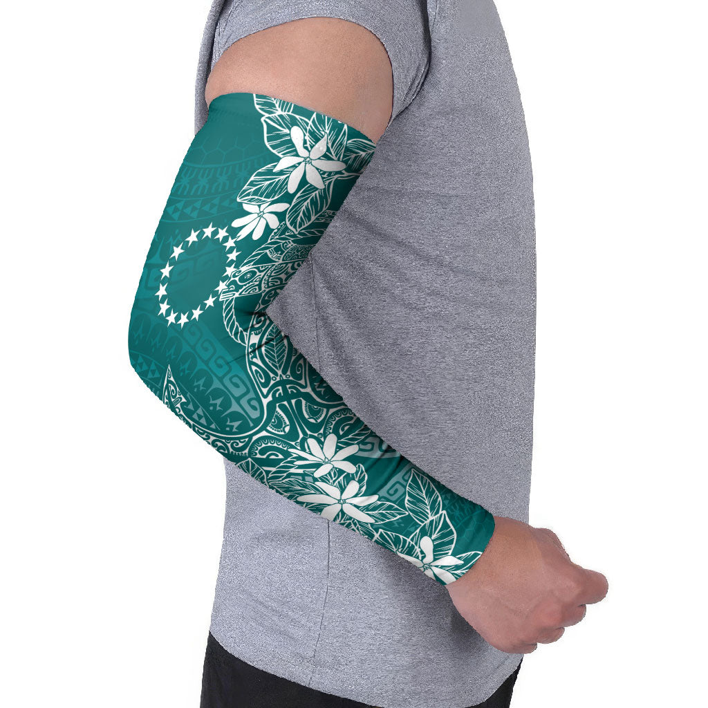 Teal Kuki Airani Tapakau Arm Sleeves Tribal Anchor Mix Tiare