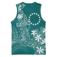 Teal Kuki Airani Tapakau Basketball Jersey Tribal Anchor Mix Tiare LT7 - Polynesian Pride
