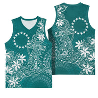 Teal Kuki Airani Tapakau Basketball Jersey Tribal Anchor Mix Tiare LT7 - Polynesian Pride