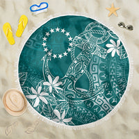 Teal Kuki Airani Tapakau Beach Blanket Tribal Anchor Mix Tiare