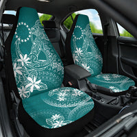 Teal Kuki Airani Tapakau Car Seat Cover Tribal Anchor Mix Tiare