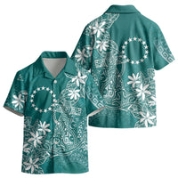 Teal Kuki Airani Tapakau Kid Hawaiian Shirt Tribal Anchor Mix Tiare LT7 - Polynesian Pride