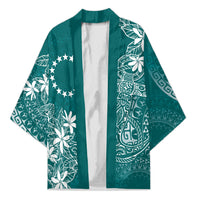 Teal Kuki Airani Tapakau Kimono Tribal Anchor Mix Tiare