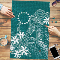Teal Kuki Airani Tapakau Puzzle Tribal Anchor Mix Tiare