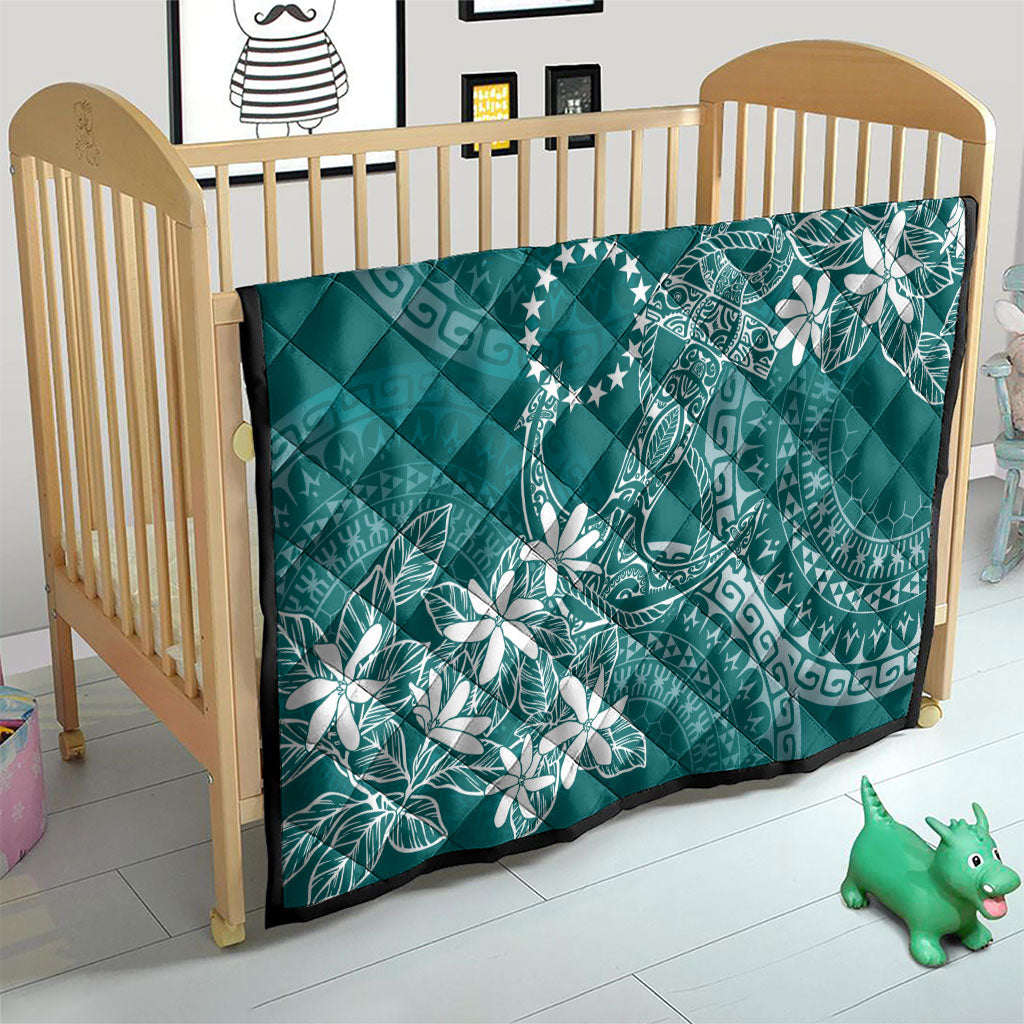 Teal Kuki Airani Tapakau Quilt Tribal Anchor Mix Tiare