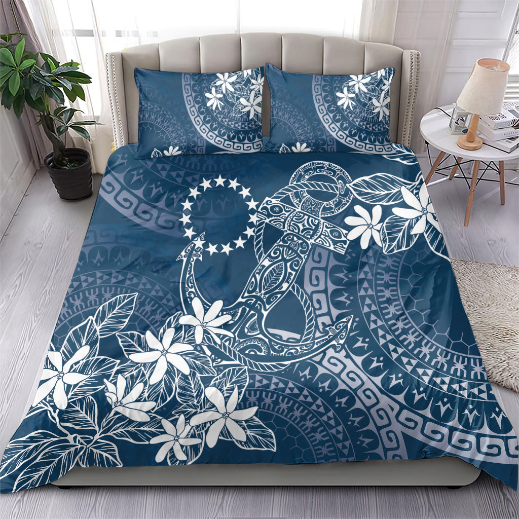 Navy Kuki Airani Tapakau Bedding Set Tribal Anchor Mix Tiare