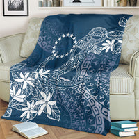Navy Kuki Airani Tapakau Blanket Tribal Anchor Mix Tiare