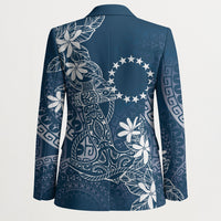 Navy Kuki Airani Tapakau Blazer Tribal Anchor Mix Tiare