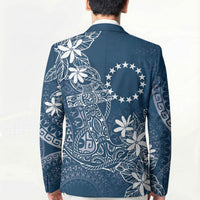 Navy Kuki Airani Tapakau Blazer Tribal Anchor Mix Tiare