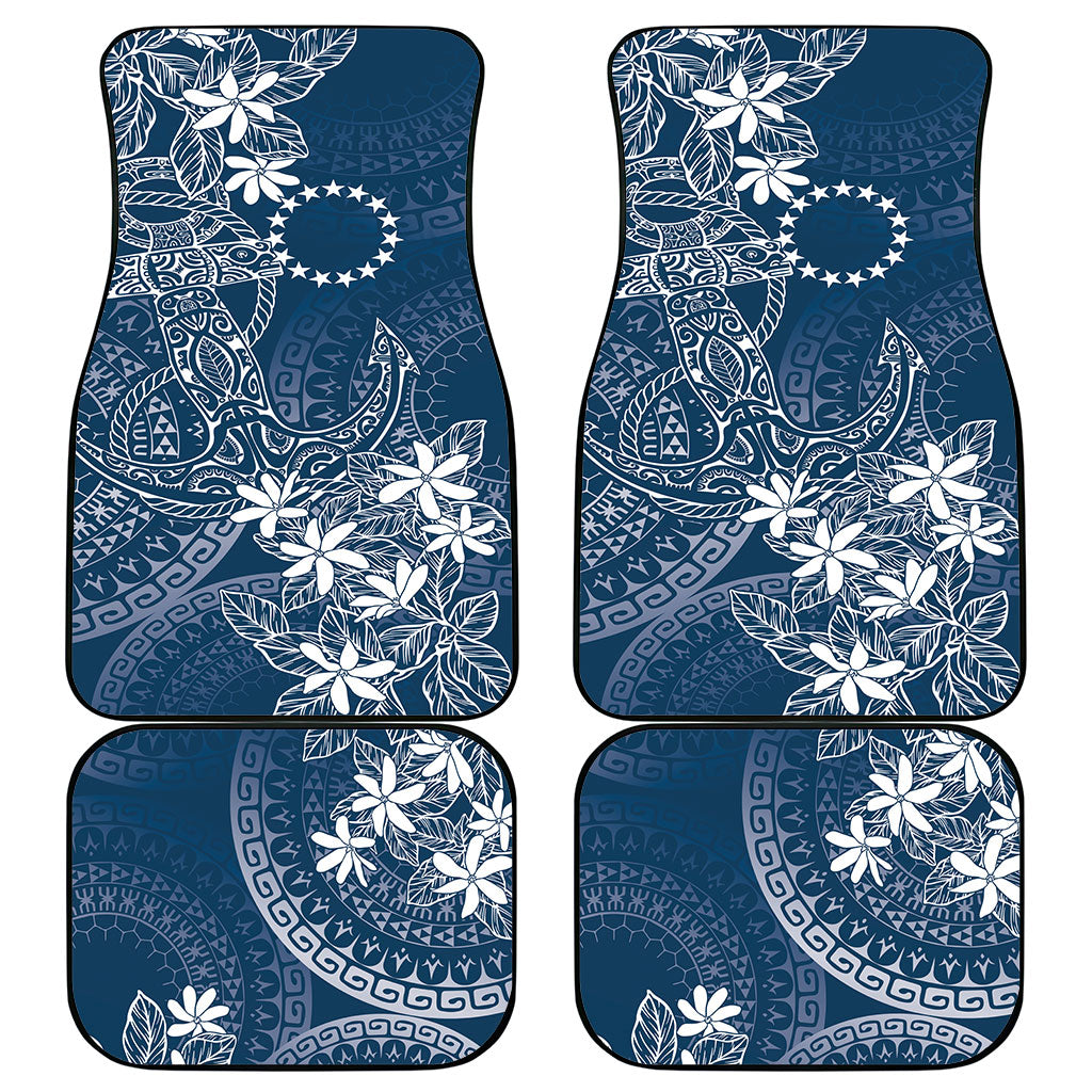 Navy Kuki Airani Tapakau Car Mats Tribal Anchor Mix Tiare