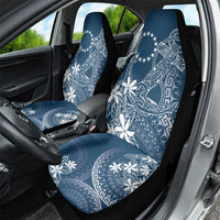 Navy Kuki Airani Tapakau Car Seat Cover Tribal Anchor Mix Tiare